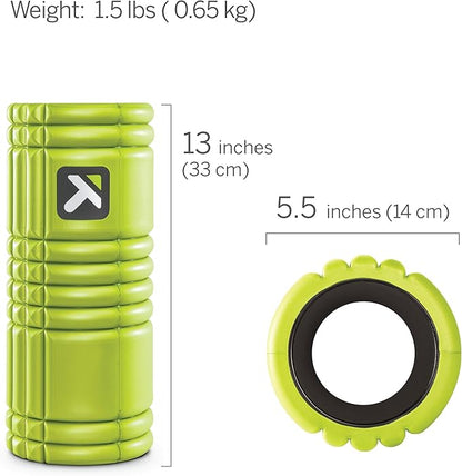 TRIGGERPOINT PERFORMANCE THERAPY GRID Foam Roller for Exercise (13-Inch), Lime