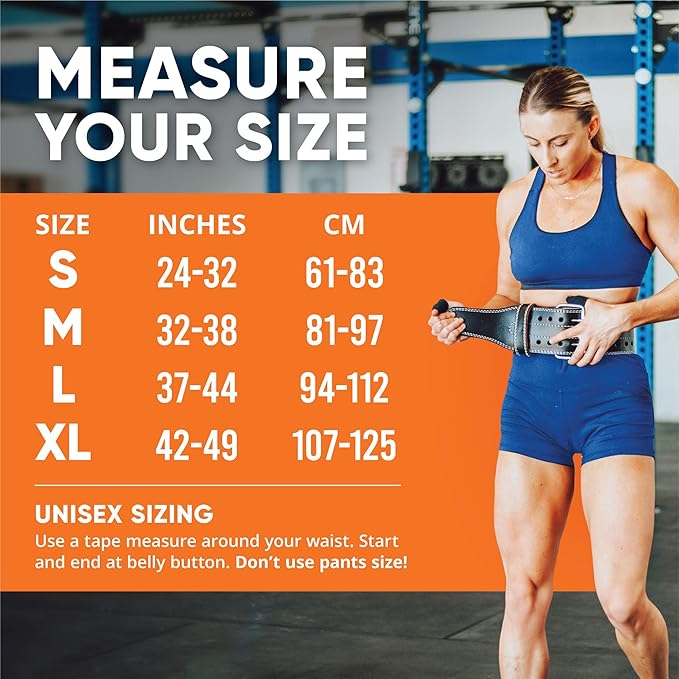 ProFitness Weight Lifting Belt for Men & Women 4" Wide