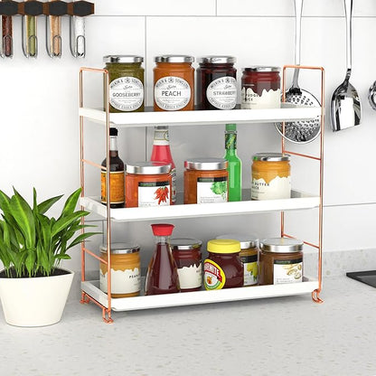 FSyueyun 3-Tier Makeup Shelf Organizer