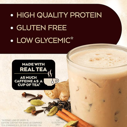 Atkins Chai Tea Latte Protein Shake with 15g Protein, 3g Net Carb, 1g Sugar + Atkins Peanut Butter Protein Wafer Crisps with 10g Protein, 4g Net Carb, 1g Sugar, 5 Count