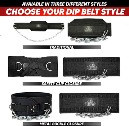 Bear Grips Dip Belt for Weight Lifting 8mm Padded
