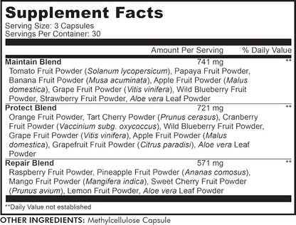 Codeage Instantfood Easy Veggies + Fast Fruits Vitamins Bundle, 30+ Daily Vegetables & Fruits Powders, Whole Food Green, Fruits Multivitamin, Fibers, Vegan Superfood Minerals Supplement - 180 Capsules