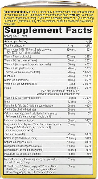 Alive! Once Daily Men's 50+ Ultra - 60 Tablets by Nature's Way