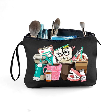 Dental Hygienist Gifts - Small Cosmetic Bag, Perfect for Women & Teen Girls - Birthday &