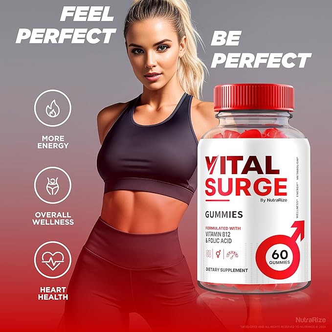 Vital Surge Gummies, VitalSurge Gummies All Natural, Vital Surge Gomitas, Apple Cider Vinegar Supplement, Official Vital Surge Gummies Reviews (60 Gummies)