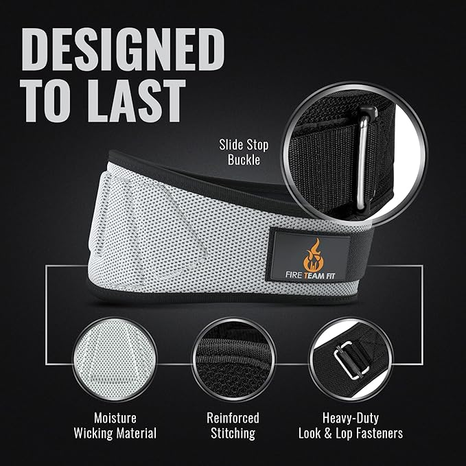 Weight Lifting Belt for Men and Women 6 Inch,