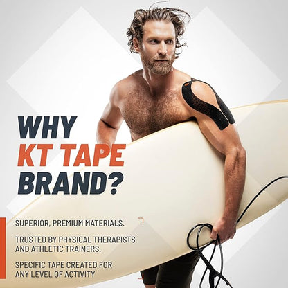 KT Tape Pro Extreme Therapeutic Elastic Kinesiology Sports Tape, 20 Pre Cut 10 inch Strips, 100% Synthetic Water Resistant Breathable, Pro & Olympic Choice, Sonic Blue