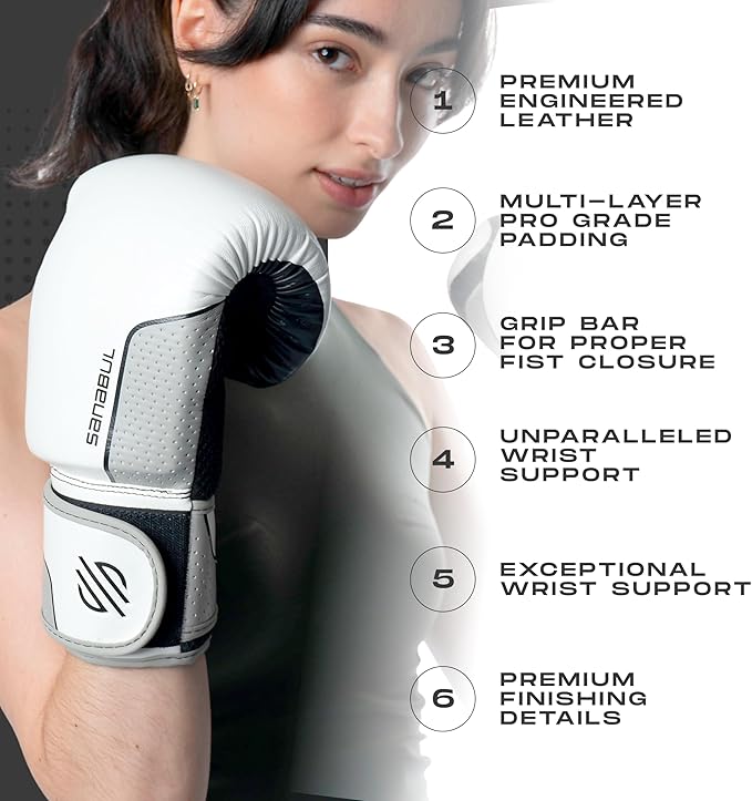 Sanabul Hyperstrike Boxing Gloves for Women, Kickboxing MMA Muay Thai Gloves, Training Sparring Punching Heavy Bag.