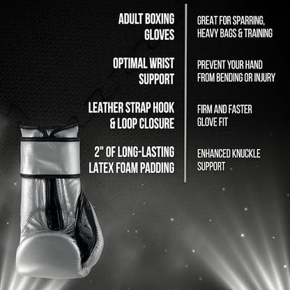 CLETO REYES Training Gloves with Leather Strap & Attached Thumb and Hook & Loop Closure