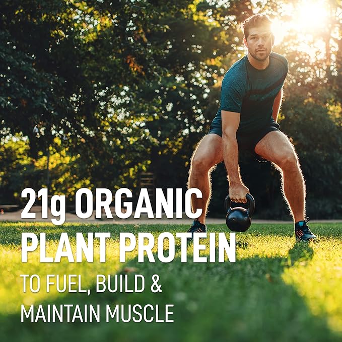 LeanFit Organic Plant-Based Protein Powder, Natural Chocolate Flavor - Vegan, USDA Organic Certified, Soy-Free, Gluten-Free, Dairy-Free, Sugar-Free, Non-GMO - 21g Protein, 18 Servings, 1.58 Pound Tub