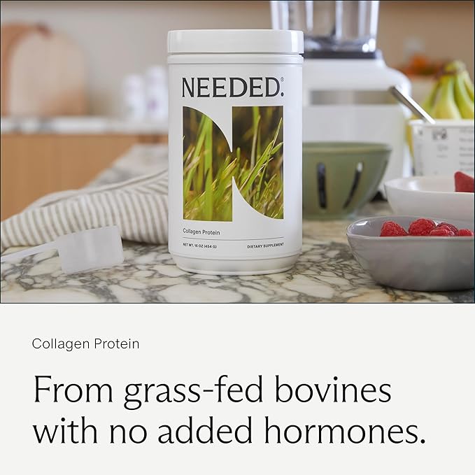 Needed. Expertly-Formulated & Tested Prenatal Hydrolyzed Collagen Protein Powder for Pregnancy, Breastfeeding, & Postpartum | Grass-fed, Pasture-Raised, Hormone-Free | 1lb