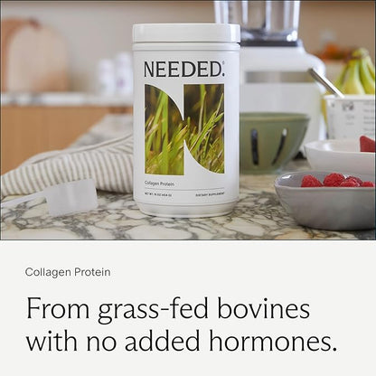 Needed. Expertly-Formulated & Tested Prenatal Hydrolyzed Collagen Protein Powder for Pregnancy, Breastfeeding, & Postpartum | Grass-fed, Pasture-Raised, Hormone-Free | 1lb