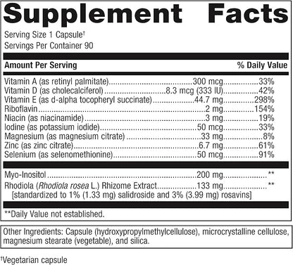 Metagenics Thyrosol Supplement - Supports Thyroid Health* - Supports Fatigue Relief* - with Iodine, Magnesium & More - Non-GMO & Gluten-Free - 90 Count