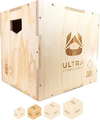 Plyo Box - Wooden 3-in-1 Plyometric Jump Box