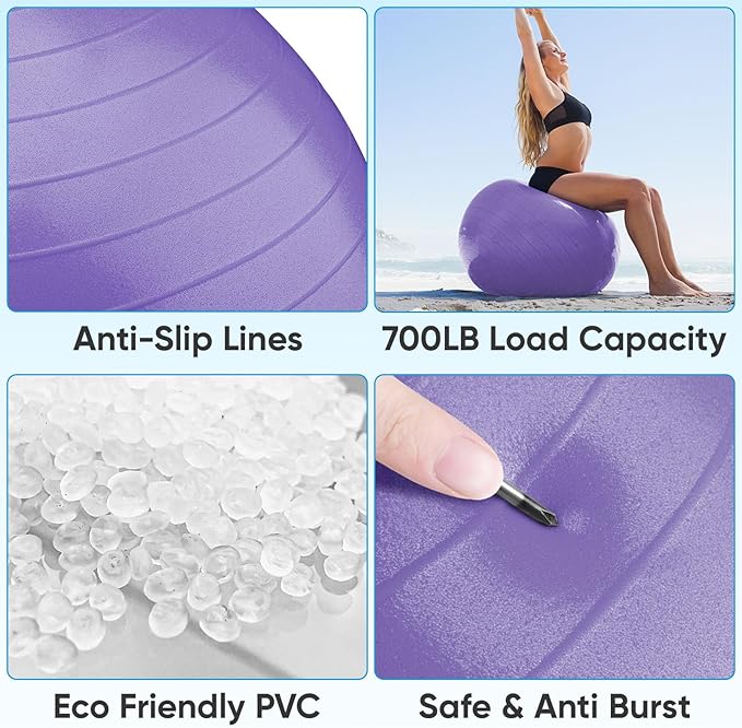 APEXUP Yoga Ball Exercise Ball