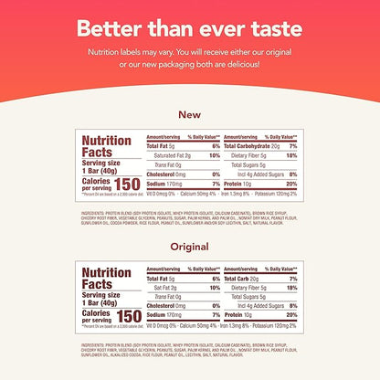 think! Protein Bars with Chicory Root for Fiber, Digestive Support, Gluten Free with Whey Protein Isolate, Chunky Chocolate Peanut, Snack Bars without Artificial Sweeteners, 1.4 Oz (10 Count)