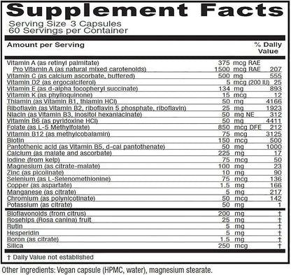 Vitanica, Women's Symmetry, High Potency Daily Multivitamin, Vegan, 180 Capsules