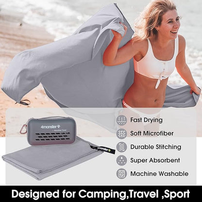 4Monster Camping Towels Super Absorbent 78.70" x 39.30")