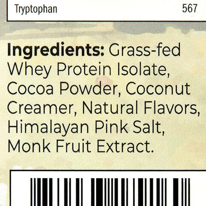 Santa Cruz Paleo Whey Protein Powder, Chocolate, 20g Grass Fed Whey Protein Isolate Per Serving, Gluten Free, Keto, Sugar Free, Paleo, Natural, Post Workout Muscle Support, 20 Servings, 1.2lb Bag