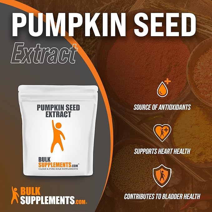 BulkSupplements.com Pumpkin Seed Extract Powder - Bladder Support - Prostate Supplements for Men - Pumpkin Powder - Prostate Support (5 Kilograms - 11 lbs)