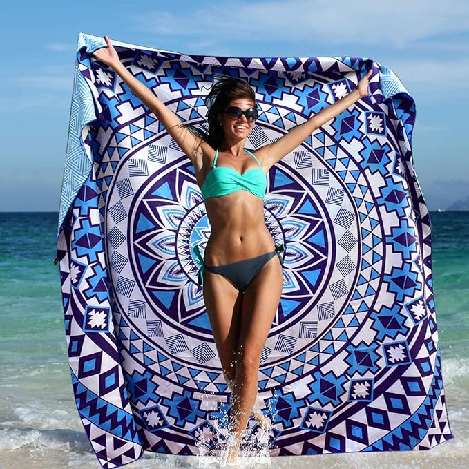 Elite Trend Microfiber Beach Towel - XXL 72x72