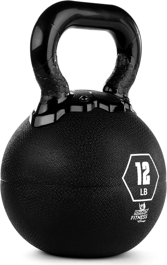 Champion Sports Rhino Kettlebell Rubber Weights