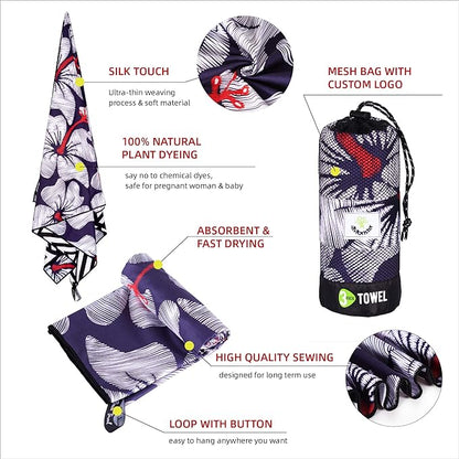 4Monster Camping Towels 3 Size at 1 Pack
