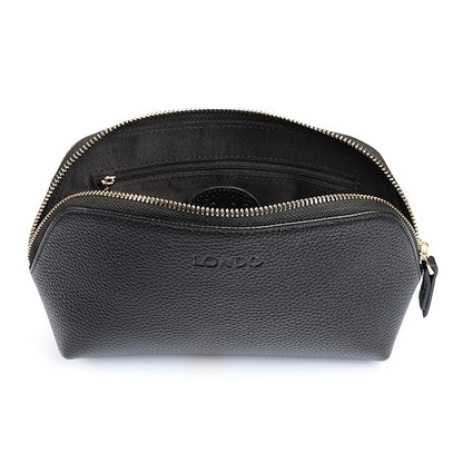 Genuine Leather Makeup Bag – Cosmetic Pouch, Travel Organizer, Toiletry Clutch for Women, Stylish & Durable Storage for Essentials