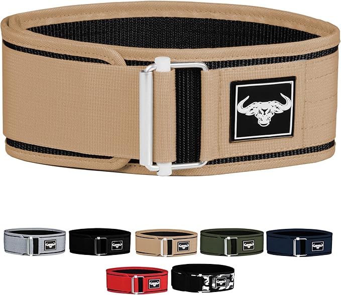 IBRO Quick Locking Premium Weight Lifting Belt - Powerlifting 4 Inch