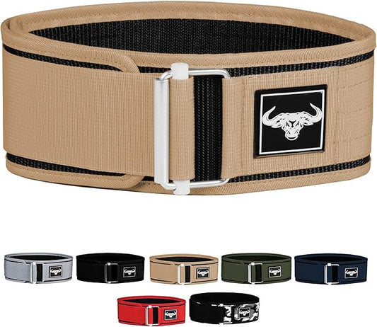 IBRO Quick Locking Premium Weight Lifting Belt - Powerlifting 4 Inch