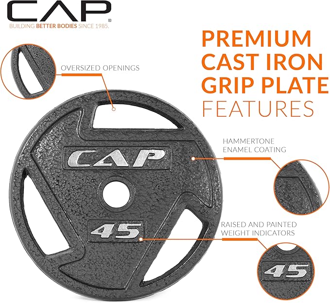 CAP Barbell 2-Inch Olympic Grip Weight Plate