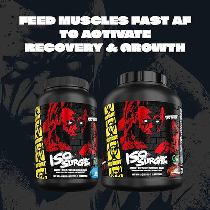 Mutant ISO Surge Whey Protein Isolate Powder Acts Fast to Help Recover, Build Muscle, Bulk and Strength, 5 lb - Cookies & Cream