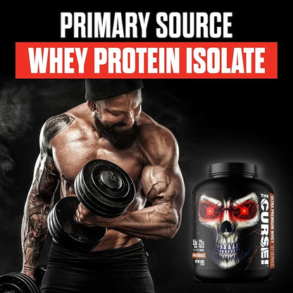 JNX SPORTS The Curse! Ultra Premium Whey Protein Powder Double Chocolate 5lb | 25g Protein Per Serve, Primary Source Whey Isolate