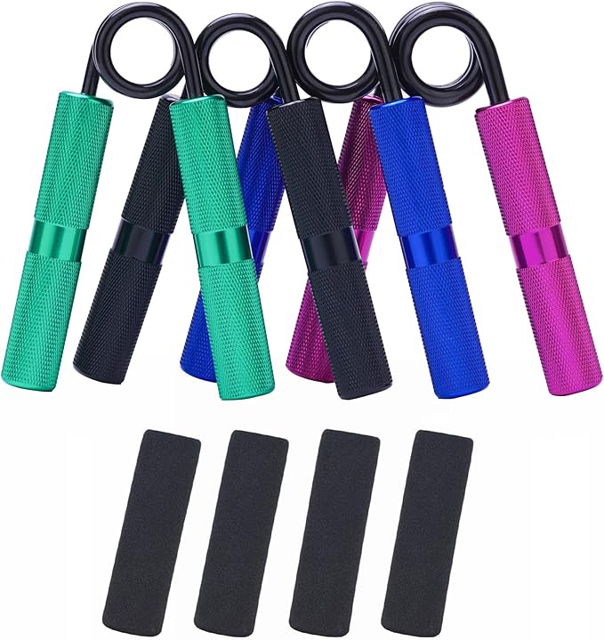 Grip Strength Trainer 4 Pack 50LB-200LB Metal