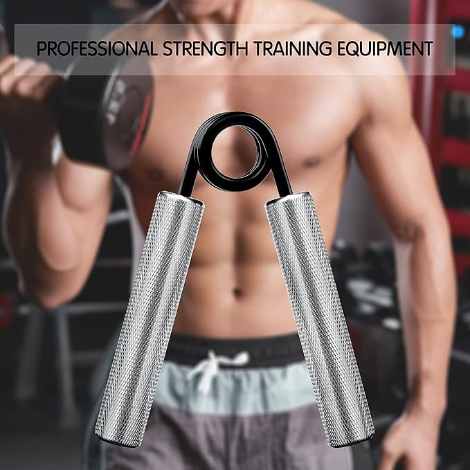 Grip Strength Trainer 50LBS-300LBS Metal, 6 Piece Set (50lb–200lb)