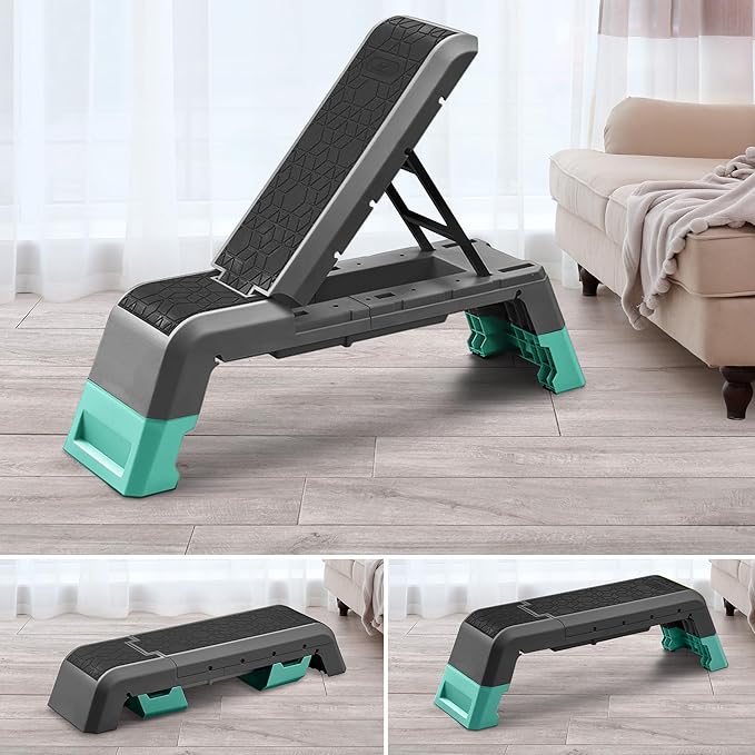 leikefitness Multifunctional Aerobic Deck with Cord Workout Platform