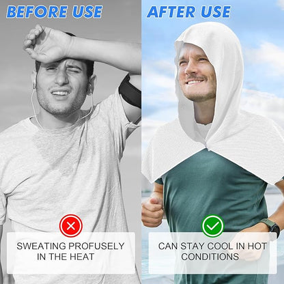 Cooling Hoodie Towels for Neck and Face 50 Sun