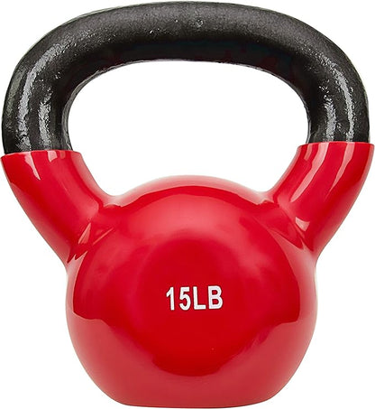Sunny Health & Fitness Vinyl Coated Kettlebell
