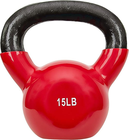Sunny Health & Fitness Vinyl Coated Kettlebell
