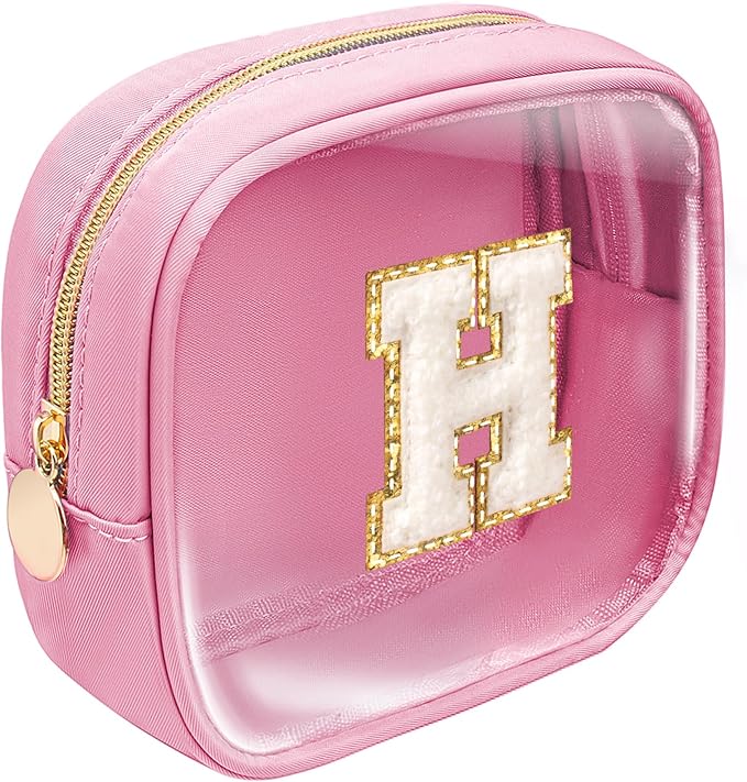 Preppy Stuff Birthday Gifts for Women - Pink Preppy Makeup Bag Best Friend, Teacher, Wedding & Bridesmaid Gifts for Women, Daughter, Wife & Teen Girl