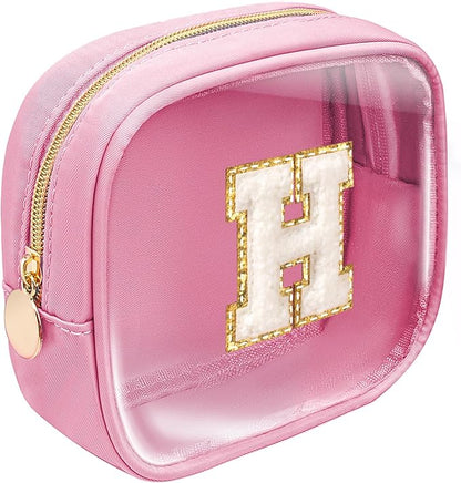 Preppy Stuff Birthday Gifts for Women - Pink Preppy Makeup Bag Best Friend, Teacher, Wedding & Bridesmaid Gifts for Women, Daughter, Wife & Teen Girl