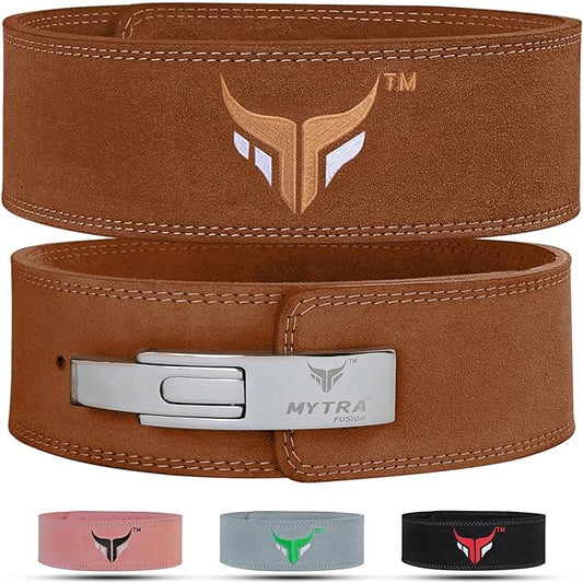 Mytra Fusion Weight Lifting Belt for Men and 10MM Thick 4" wide 100% Genuine