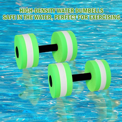 Timoo Aquatic Dumbells Set of 2 Water Dumbells Pool Resistance Water Weight Water Aerobics High-Density EVA-Foam Pool Fitness