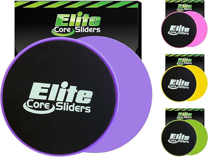 Elite Sportz Core Sliders for Working Out - 2 Compact,
