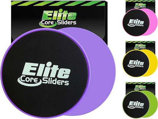Elite Sportz Core Sliders for Working Out - 2 Compact,