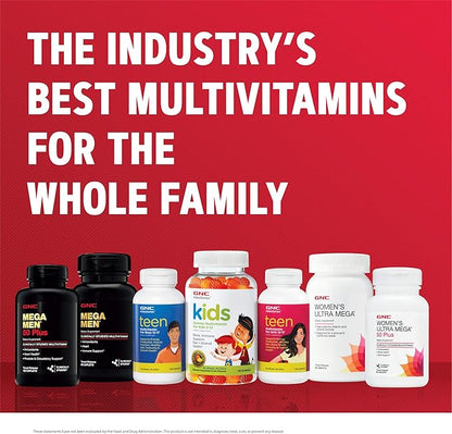 GNC Mega Men 50 Plus Multivitamin | Antioxidants | Heart Health | Prostate and Circulatory Support | 120 Count