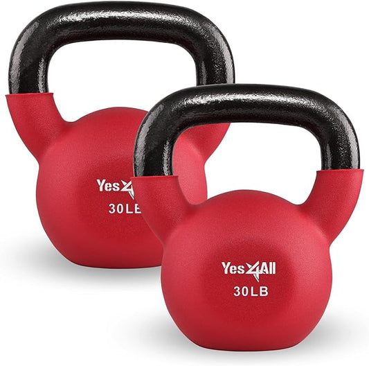 Yes4All Neoprene Coated/Adjustable Kettlebell & Kettlebell Sets -
