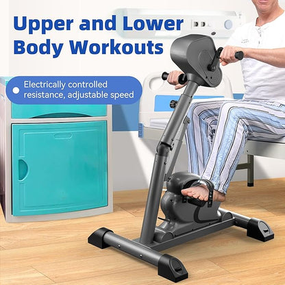 Legs Arms Electric Exercise Bike Active Passive Knee Pedal Trainer Physical Therapy Assisted Rehabilitation Home Fitness Equipment for Seniors