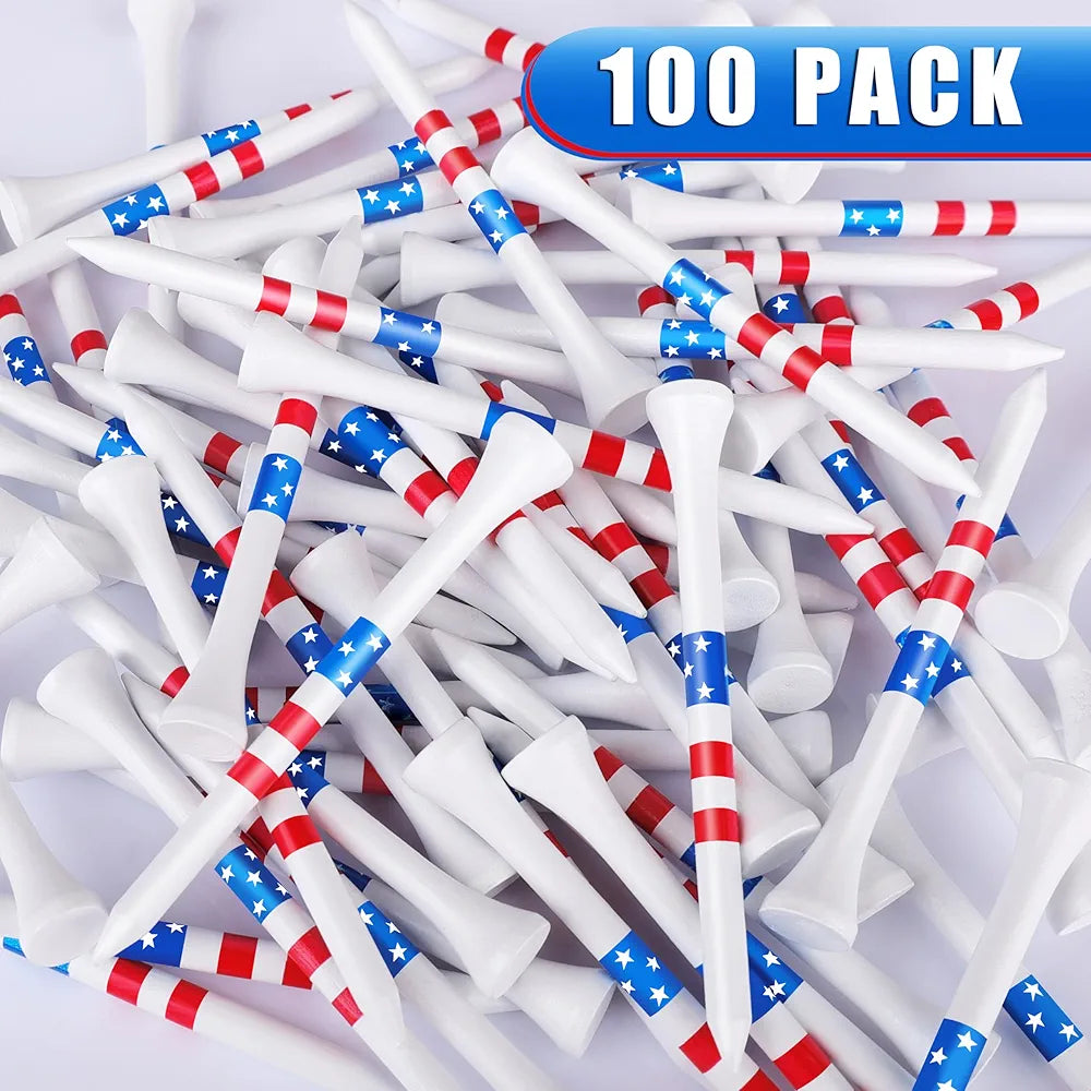 Premium Golf Tees Choose Between 200 Count or 100 Count, Professional Marking System Golf Tees 3-1/4 Inch, Reduce Friction Side Spin More Stable Golf Tees