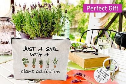 Green Plant Makeup Bag, Plant Lover Gifts Gardening, Gifts for Women Gardeners, Plant Lover Stuff, Plant Makeup Bag Gifts for for Plant Lovers Gardeners,Christmas Birthday Gifts(Plant)